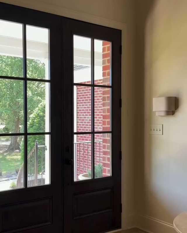 Sonely’s 8-foot 6 Lite double doors seen from inside her foyer