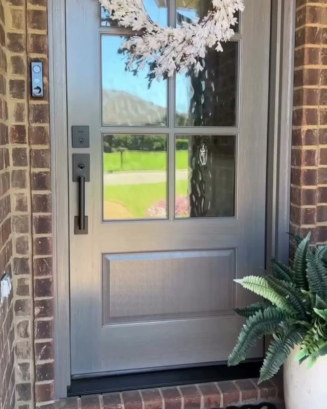 @modernhomedecor97’s 6 Lite TDL Wood Door in Traditional Owl Gray at their home