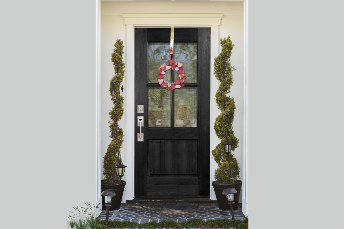 over the door hanger wreath